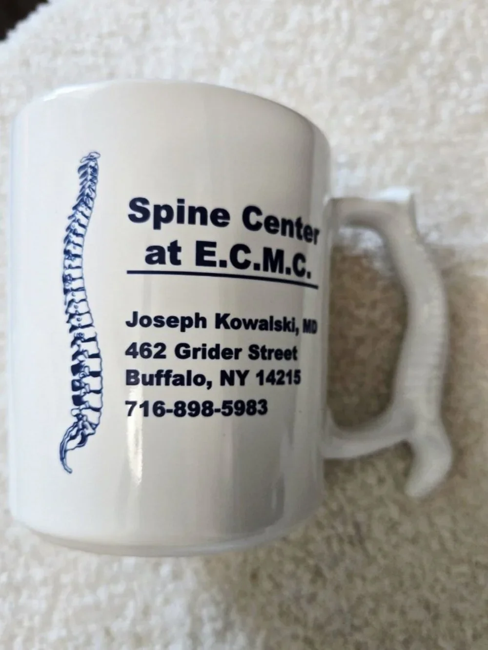 Vintage Spine Mug Coffee Cup Buffalo NY